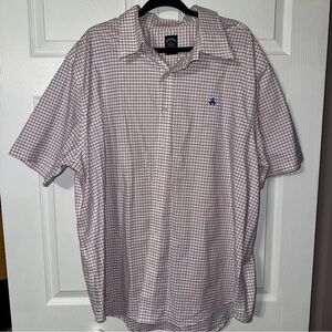 Brooks Brothers Red and Blue Plaid Polo Shirt
